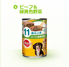 ビーフ&緑黄色野菜