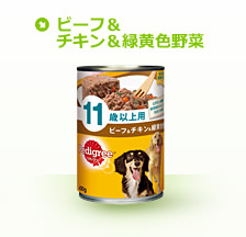 ビーフ&チキン&緑黄色野菜